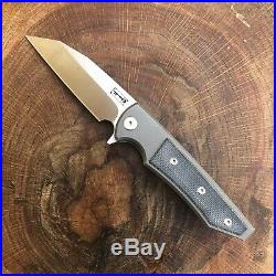 Chaves Ultramar Sangre Street Flipper Knife Titanium Black Micarta