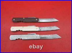 100% Handmade Damascus Japanese Higonokami Pocket Folding Knife 34 Pcs Lot N 182
