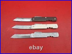 100% Handmade Damascus Japanese Higonokami Pocket Folding Knife 34 Pcs Lot N 182