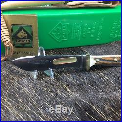 1967 Vintage Puma 116397 Hunter's Pal Knife Stag Handles Sheath Mint In Box A19