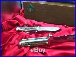 1973 Vintage Puma 3588/3588 1/2 Waidbesteck Knife Set Stag Handles Mint In Case