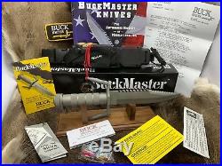 1985 Buck 184 BuckMaster Knife & Factory Sheath & Papers Buck Mint++ & Book