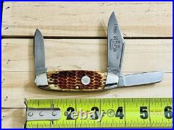 1986 Cripple Creek USA Jigged Honey Bone 3 Bl Cattle Knife By Bob Cargill #35 1986 Cripple Creek USA Jigged Honey Bone 3 Bl Cattle Knife By Bob Cargill #35