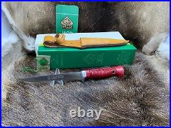 1988 Puma 6362 Vintage Mariner Knife & Sheath Red Handle With Tag in G / Y Box