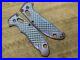 2 Tone (Blue-Purple) FRAG Cnc milled Titanium scales for Spyderco MANIX 2