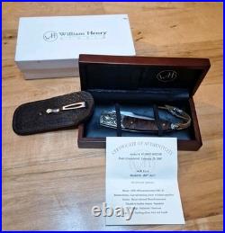 2007 William Henry Knife B07 Ag7 02/100 Excl Sterling, Sapphire, Ironwd Mint Con