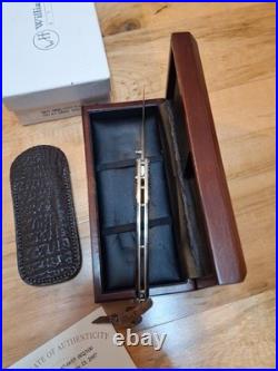 2007 William Henry Knife B07 Ag7 02/100 Excl Sterling, Sapphire, Ironwd Mint Con