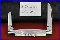 2015 Reese Bose Half Congress Number 5 154CM Blades, Mother of Pearl Handle