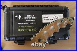 2016 Heeter Knifeworks 1st Gen M. O. W. #56 Shipwreck Patina Custom Knife Folder