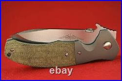 2017 Custom Ernest Emerson Failsafe SpecWar withWave, Bolstered Green Micarta