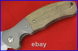 2017 Custom Ernest Emerson Failsafe SpecWar withWave, Bolstered Green Micarta