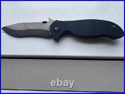 2023 Emerson Production Black Shamrock Knife Thunderstorm Finish #104