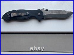 2023 Emerson Production Black Shamrock Knife Thunderstorm Finish #104