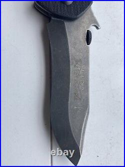 2023 Emerson Production Black Shamrock Knife Thunderstorm Finish #104