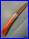 3 7/8 Hand made pocket knife with camel bone, titianium bolsters