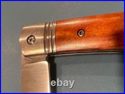 3 7/8 Hand made pocket knife with camel bone, titianium bolsters