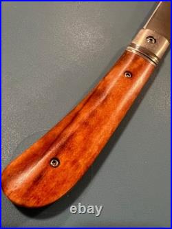 3 7/8 Hand made pocket knife with camel bone, titianium bolsters
