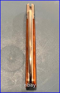 3 7/8 Hand made pocket knife with camel bone, titianium bolsters