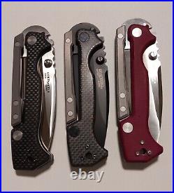 3 Different Custom Cold Steel AD-15 Folding Knives, 375$/1 knife