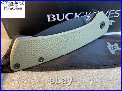 4-7/8 Closed 2022 Buck 040GRS-B USA Onset Green Pro S45VN Super Steel Knife