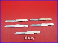 5 Pcs Damascus Steel Japanese Higonokami Style Pocket Folding Knife K 380