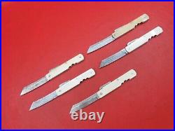 5 Pcs Damascus Steel Japanese Higonokami Style Pocket Folding Knife K 380