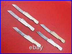 5 Pcs Damascus Steel Japanese Higonokami Style Pocket Folding Knife K 380