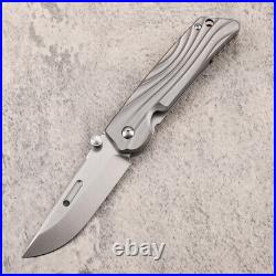 6.93'' AUS-10 Steel TC4 Titanium Handle Survival Tactical Pocket Folding Knife