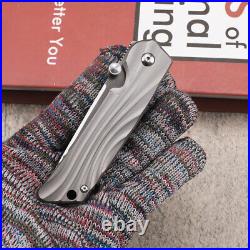 6.93'' AUS-10 Steel TC4 Titanium Handle Survival Tactical Pocket Folding Knife