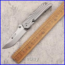 6.93'' AUS-10 Steel TC4 Titanium Handle Survival Tactical Pocket Folding Knife