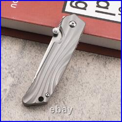 6.93'' AUS-10 Steel TC4 Titanium Handle Survival Tactical Pocket Folding Knife