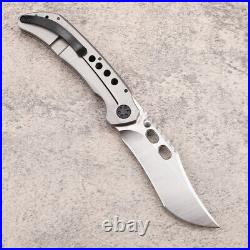 8.27'' 14C28N Steel Titanium Handle Survival Tactical Pocket Folding Knife EDC