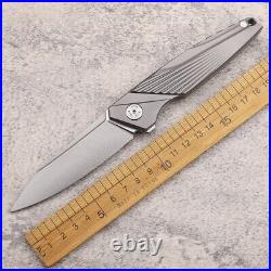 8.27'' M390 Steel TC4 Titanium Handle Survival Tactical Pocket Folding Knife EDC