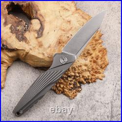 8.27'' M390 Steel TC4 Titanium Handle Survival Tactical Pocket Folding Knife EDC