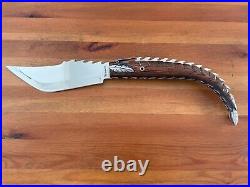 8.5 Stainless Steel Blade Giant Navaja Espino with Ratchet Wood Scales Handle