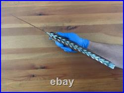 8.5 Stainless Steel Blade Giant Navaja Espino with Ratchet Wood Scales Handle