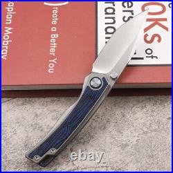 8.85'' M390 Steel TC4 Titanium Handle Survival Tactical Pocket Folding Knife EDC