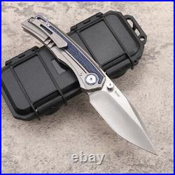 8.85'' M390 Steel TC4 Titanium Handle Survival Tactical Pocket Folding Knife EDC