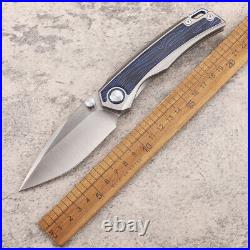 8.85'' M390 Steel TC4 Titanium Handle Survival Tactical Pocket Folding Knife EDC