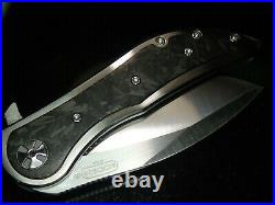 9.5 Inches Ralph Darrel DDR AOD Knife Titanium & Carbon Fiber Inlays $1095