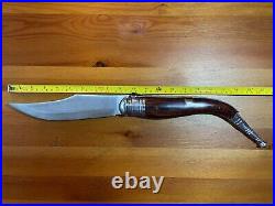 9 Arabian Style Navaja Giant Folding Pocket Knife Red Wood Scales From Spain