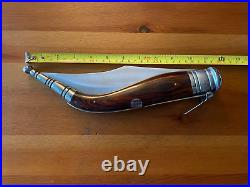 9 Arabian Style Navaja Giant Folding Pocket Knife Red Wood Scales From Spain