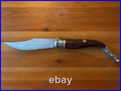 9 Arabian Style Navaja Giant Folding Pocket Knife Red Wood Scales From Spain