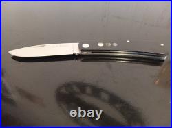 A. G. RUSSELL Vintage PocketKnife. Smooth Black Micarta withinlays. 8CR13MOV Blade