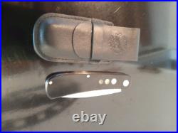 A. G. RUSSELL Vintage PocketKnife. Smooth Black Micarta withinlays. 8CR13MOV Blade