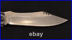 Aaron Frederick Trash Panda Slip Joint 3.5 AEB-L Black and White G-10 Handmade