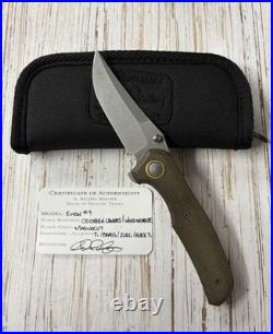 Adam Richey Custom Knives Khan #4 OD Green/Westy Micarta Magnacut