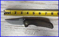 Adam Richey Custom Knives Khan #4 OD Green/Westy Micarta Magnacut