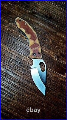 Alien Davo Knives MIDI DX2 Folding Knife 14C28N Aliengage Jade G10