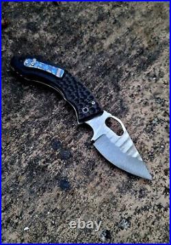 Alien Knives MX6 USA Handmade Folding Pocket Knife Black Micarta Rare + Extras